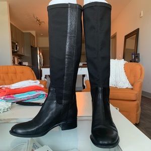 Nine West Leather and Spandex Boots